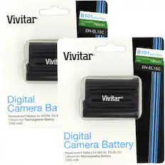 Vivitar B101 Easy Finder Compatible with Nikon EN-EL15C 15C Vivitar Vivit B101 Easy Finder Compatible with Nikon EN-EL15C Digital Camera Battery Replacement Battery for NIKON EN-E Lithium Ion Rechargeable Battery 2500 mAh