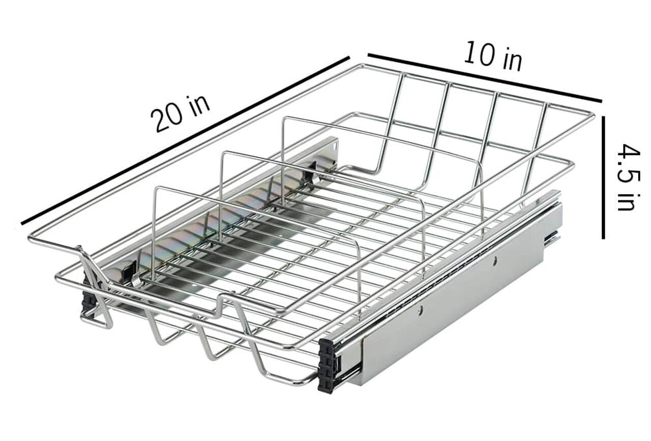 Alt View 13. TRINITY - PRO EcoStorage 10" Sliding Drawer 2-Pack Chrome - Chrome.