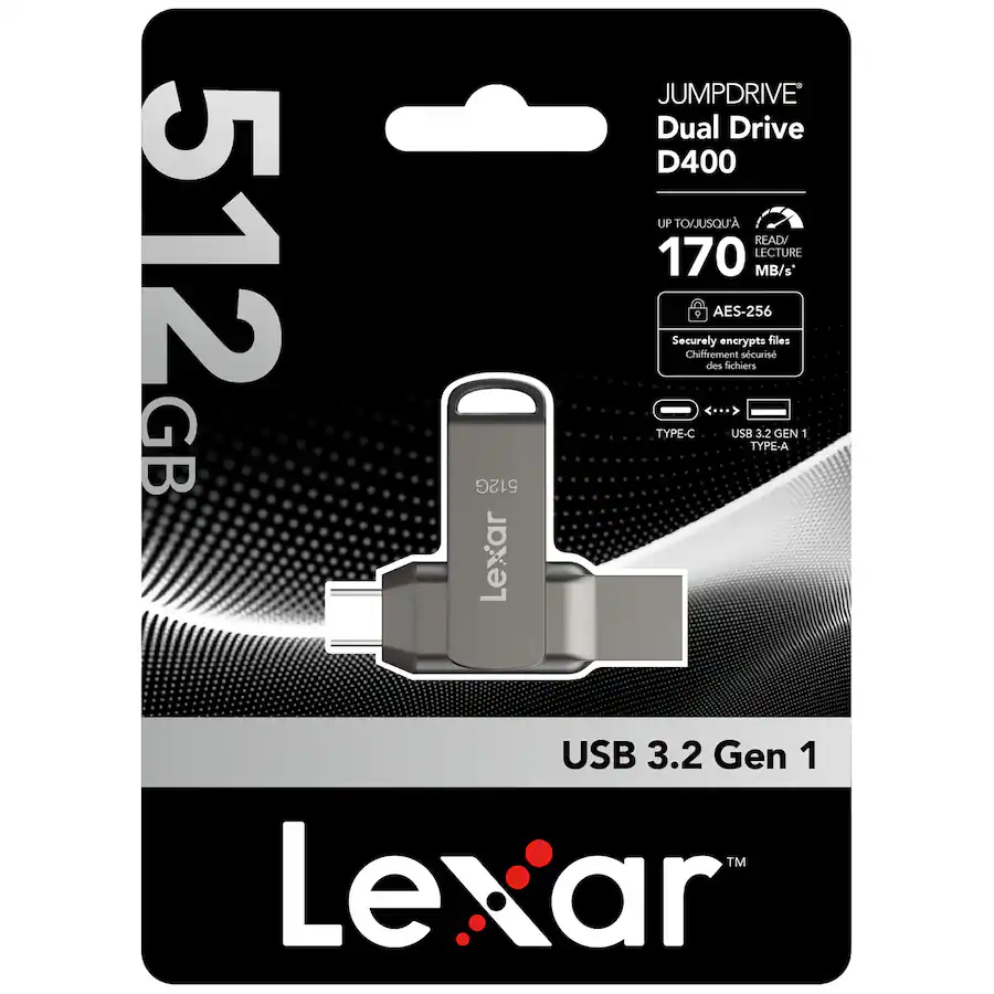 Lexar Usbc Lexar JumpDrive D400 USB 3.2 Gen 1 Dual Drive USB C and USB A ...
