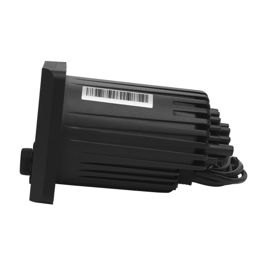 Left. JBL - JBL JAM5000N AM/FM 4ch High power, Bluetooth, 3 zone, NMEA2000 Gauge Cut out with Full color screen - Black/Gray.