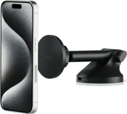 iOttie - iTap 3 MagSafe Compatible Dashboard & Windshield Car Mount with Magnetic Adapter Ring - Black - Front_Zoom