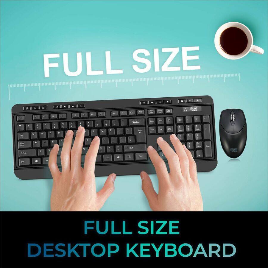 FULL SIZE  
FULL SIZE DESKTOP KEYBOARD