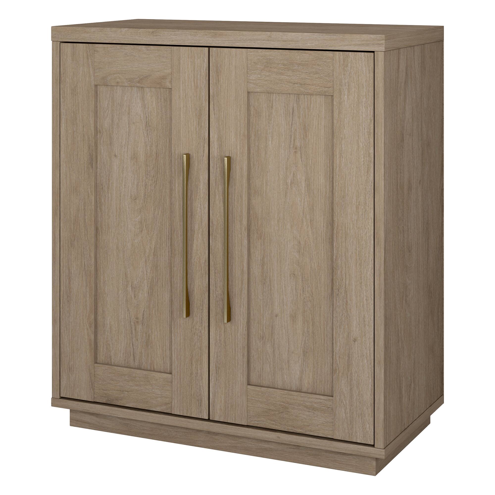 Left. Hudson&Canal - Tillman 28" Wide Rectangular Accent Cabinet - Gray.