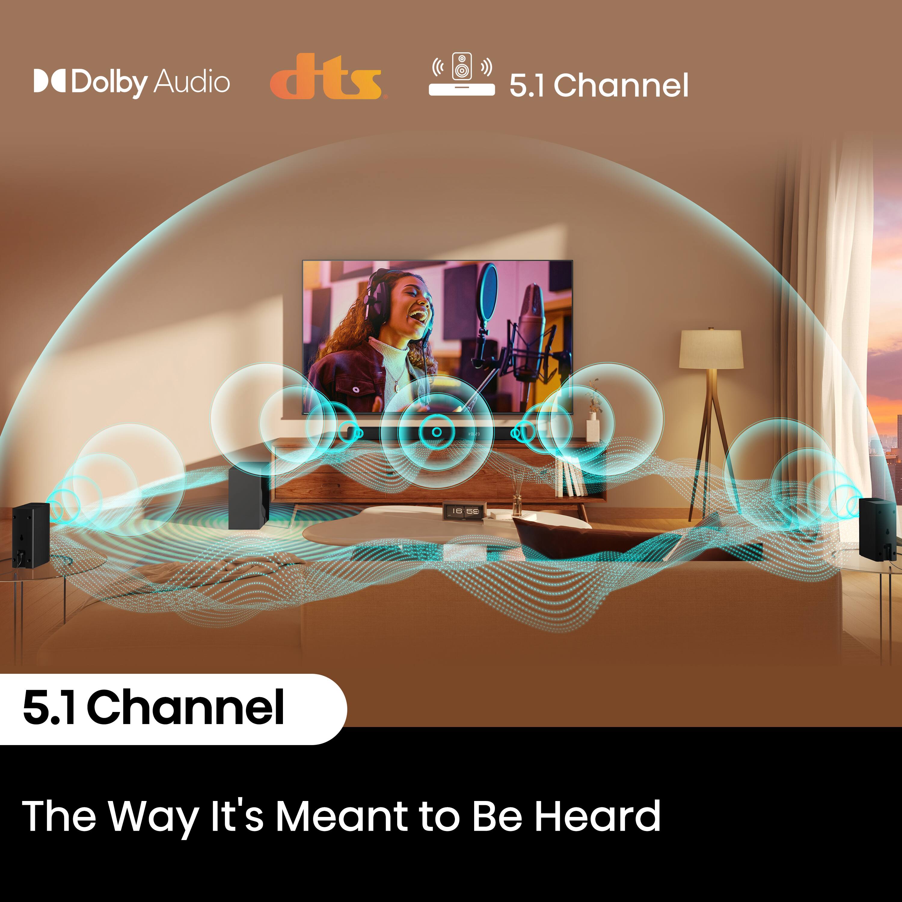 Dolby Audio dts 5.1 Channel The Way It's Meant to Be Heard