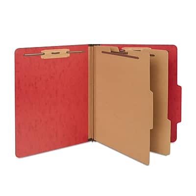 "Staples - Moisture Resistant Classification Folder, 2-Dividers, 2.5"" Expansion, Letter Size, Dark 10/Box - Red" price history on PriceWatchPro