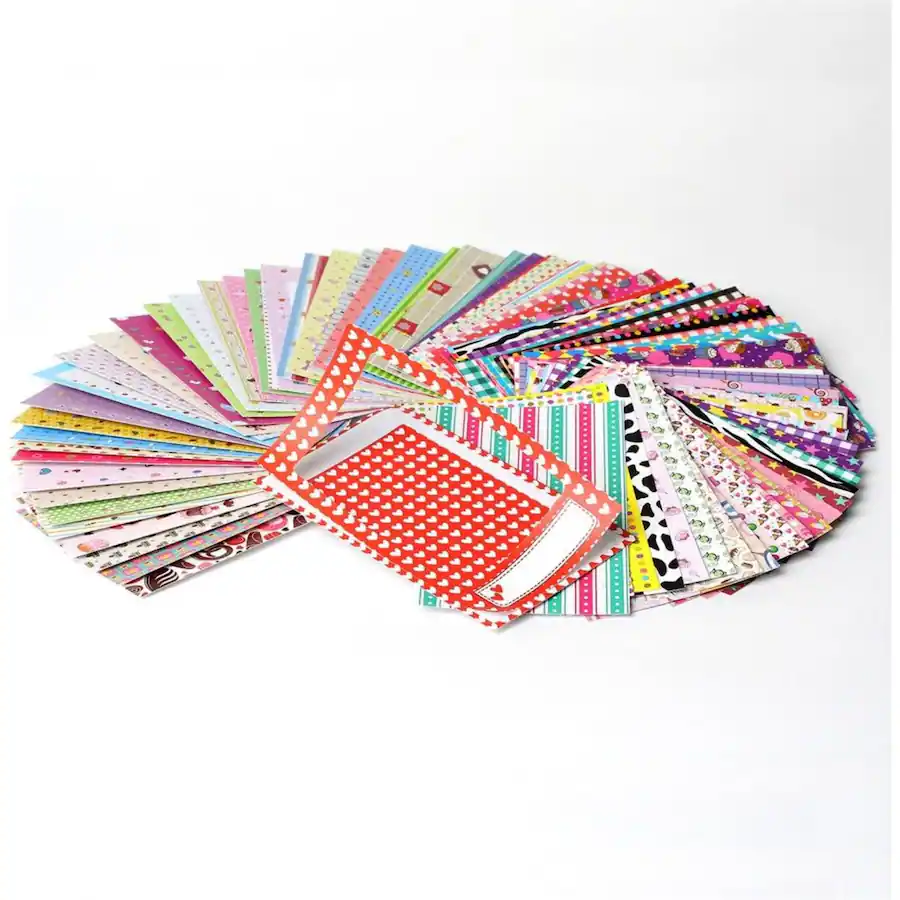 Printable Mini Paper Note Zink Colorful, Fun & Decorative Photo Border Stickers for 2