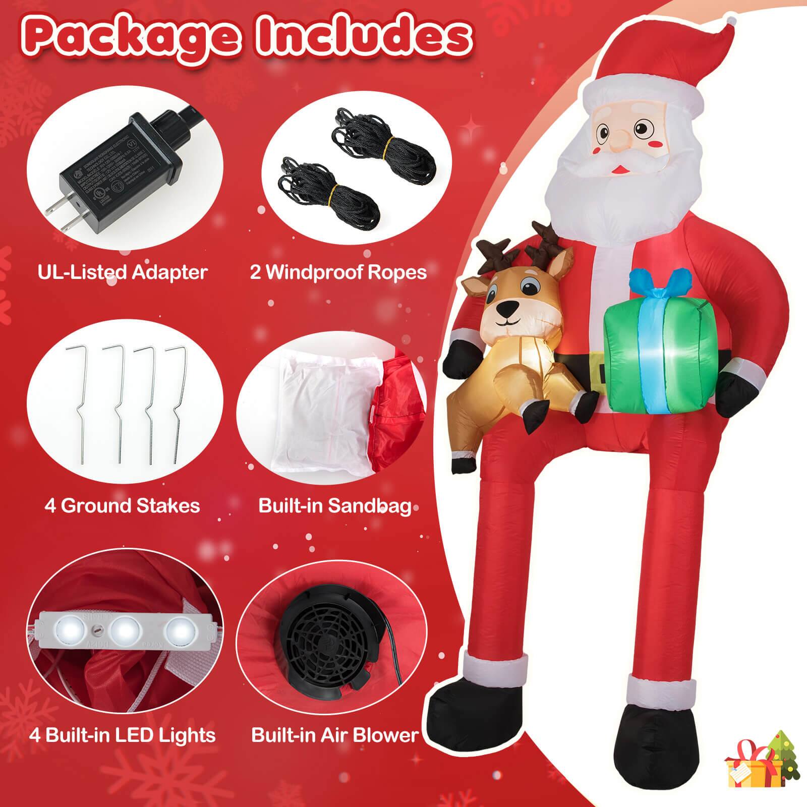 Package Includes

- UL-Listed Adapter
- 2 Windproof Ropes
- 4 Ground Stakes
- Built-in Sandbag
- 4 Built-in LED Lights
- Built-in Air Blower