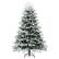 Alt View 19. Costway - 6 FT Pre-Lit Christmas Tree Snow Flocked Hinged Xmas Decoration with 350 Lights - Green/White.