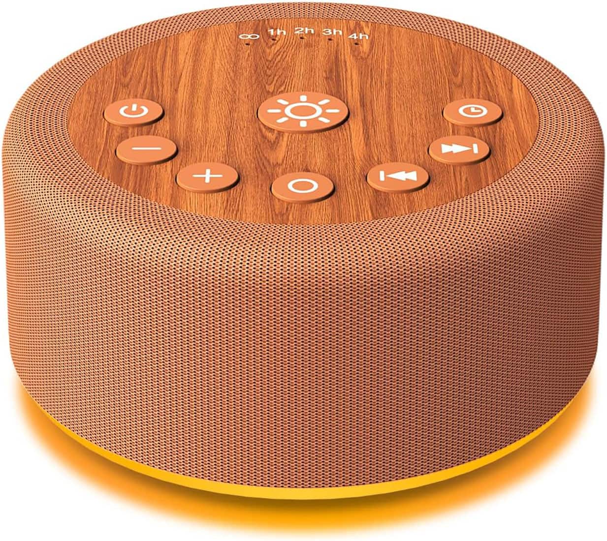FINEAK - Baby Sleep Sound Machine Night Light White Noise Brown Noise Machine - Wood