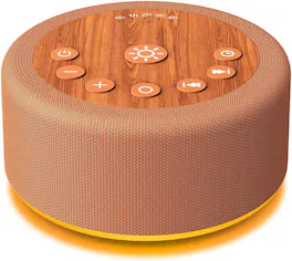 FINEAK - Baby Sleep Sound Machine Night Light White Noise Brown Noise Machine - Wood