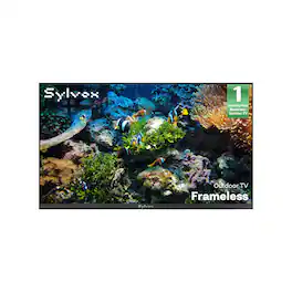 Sylvox - 43" Smart Outdoor TV, Ultra-Narrow Bezel, 4K 1000 Nits Partial Sun, IP56 Waterproof, Dolby Atmos (Frameless)