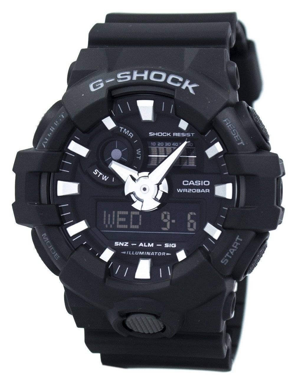 Casio - G-SHOCK Analog Digital GA-700-1B GA700-1B Men's Watch - Black