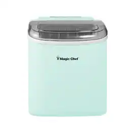 Magic Chef - 27 lb. Portable Countertop Ice Maker - Mint Green