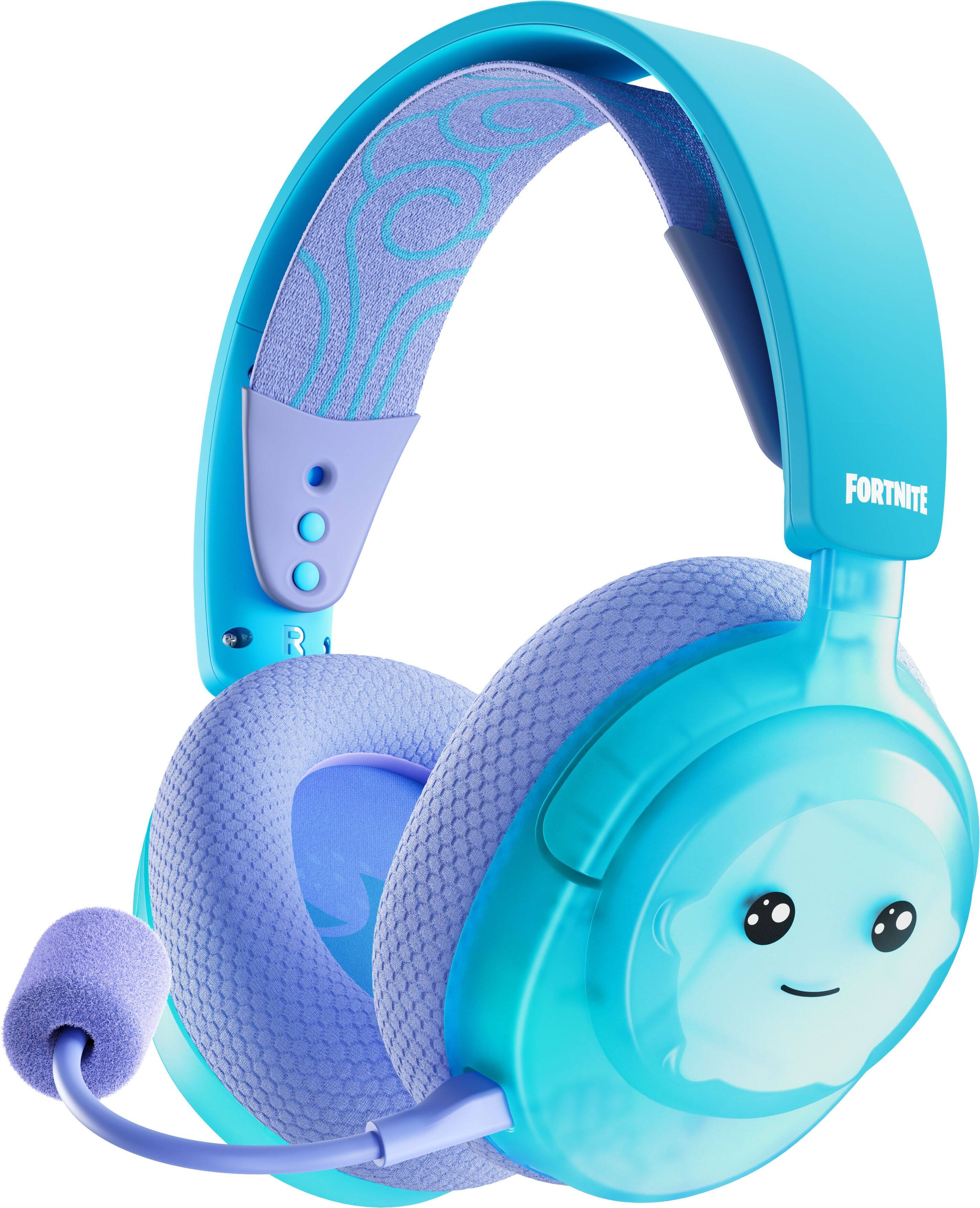 Alt View 5. SteelSeries - Arctis Nova 3X Wireless Over-the-Ear Gaming Headset with 2.4Ghz/Bluetooth for PC, PS5/PS4, XBOX One/Series X/S, & Switch - Fortnite Sprite Edition Blue.