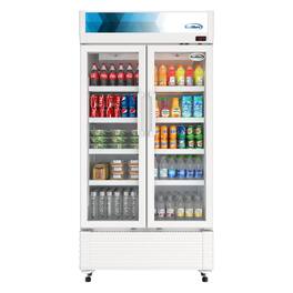 Koolmore - 39 in. Commercial 2-Glass Door Merchandiser Refrigerator, 21.9 cu. ft. (KM-MDR-2GD-39) - White