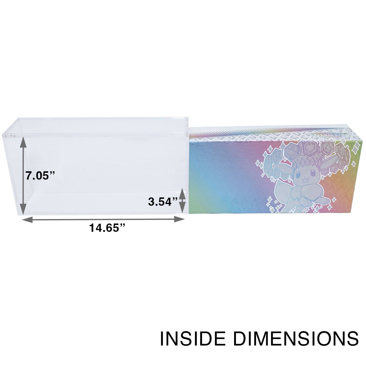 7.05" x 3.54" x 14.65" INSIDE DIMENSIONS