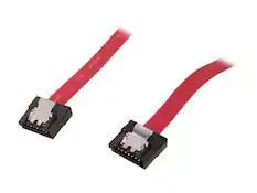 Front. Nippon Labs - Nippon Labs Ultra Thin SATA II 3.28ft Mini Cable with Locking Latch SATA-1-MINI.