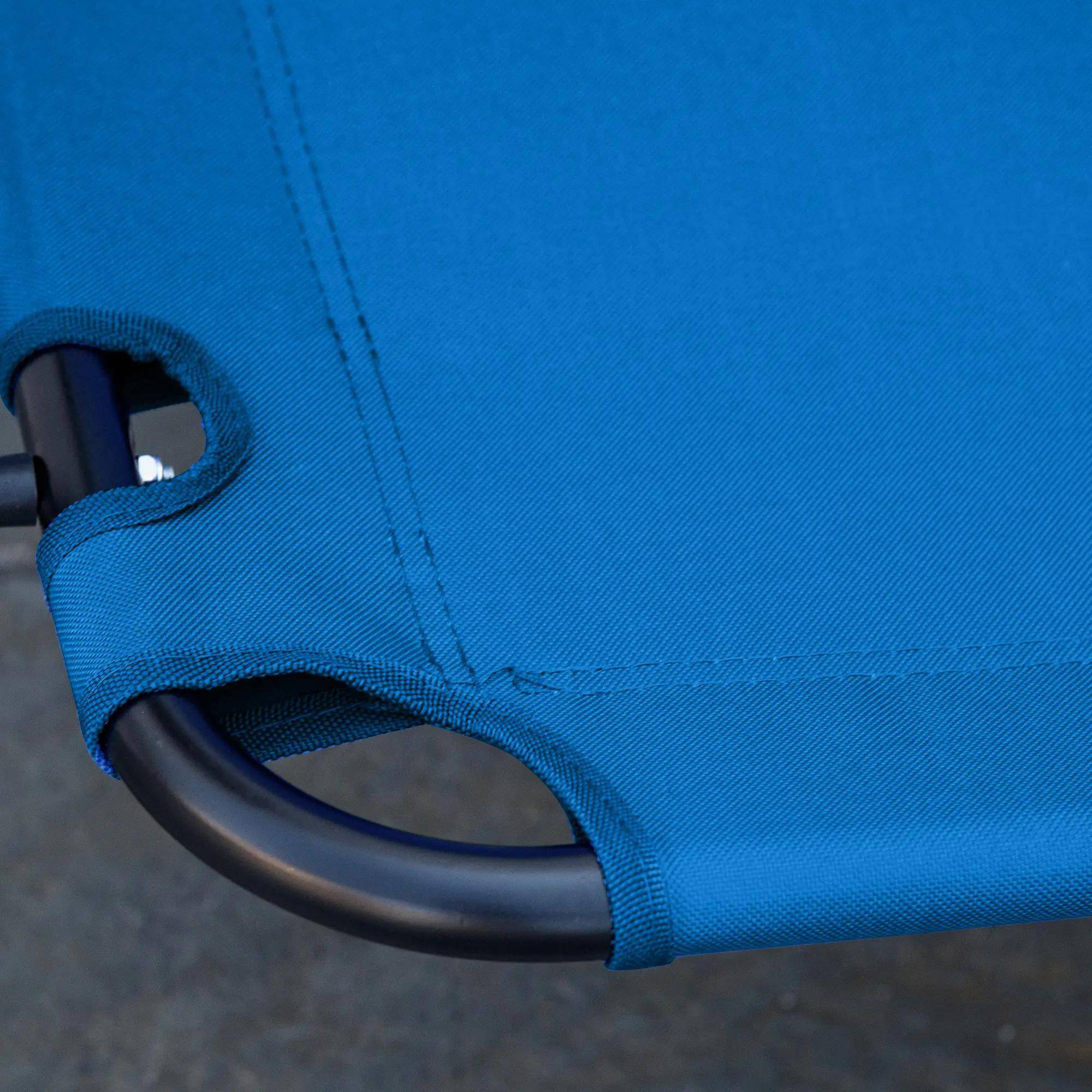 Back. Resenkos - Resenkos Double Folding Camping Chair, Loveseat For 2 Adults, Portable Camping Couch, Blue - Blue.