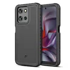 Front. Mybat Pro - MyBat Pro Maverick Series Rogue Edition Case for Motorola Moto G 5G (2026)/(2025)/ Moto G Play (2026)- Black - Black.