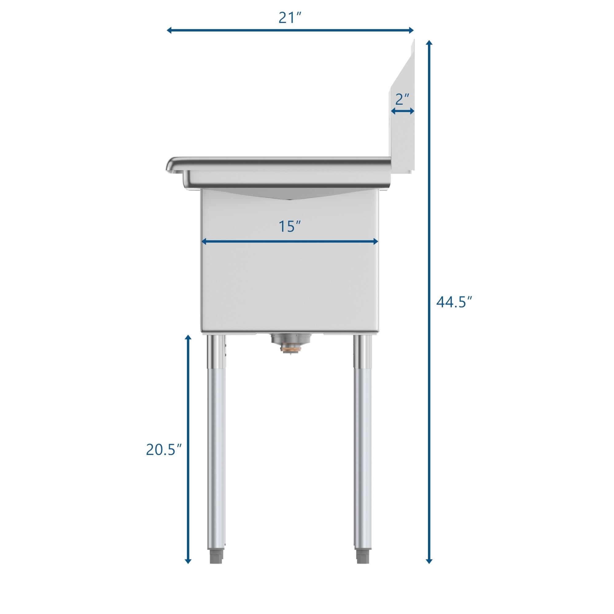 21"  
15"  
20.5"  
44.5"  
2"
