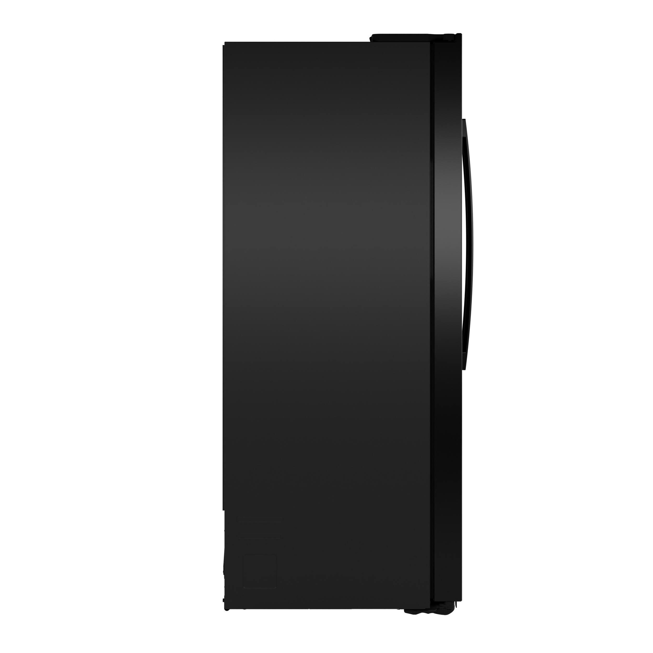 Alt View 32. GE - 36 in. Wide 23.6 Cu. Ft. Counter Depth Side-By-Side Refrigerator with Extra Tall Dispenser and In-Door Icemaker - Black.
