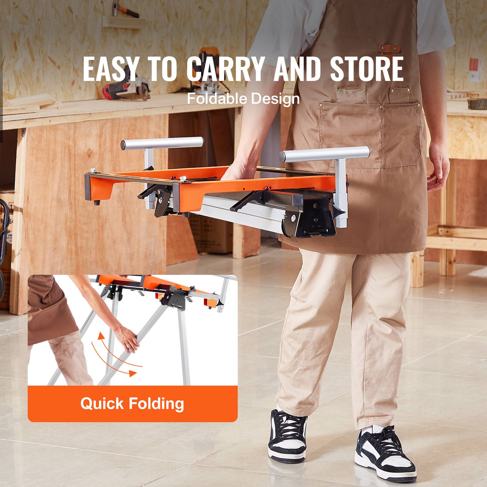 EASY TO CARRY AND STORE  
Foldable Design  

Quick Folding