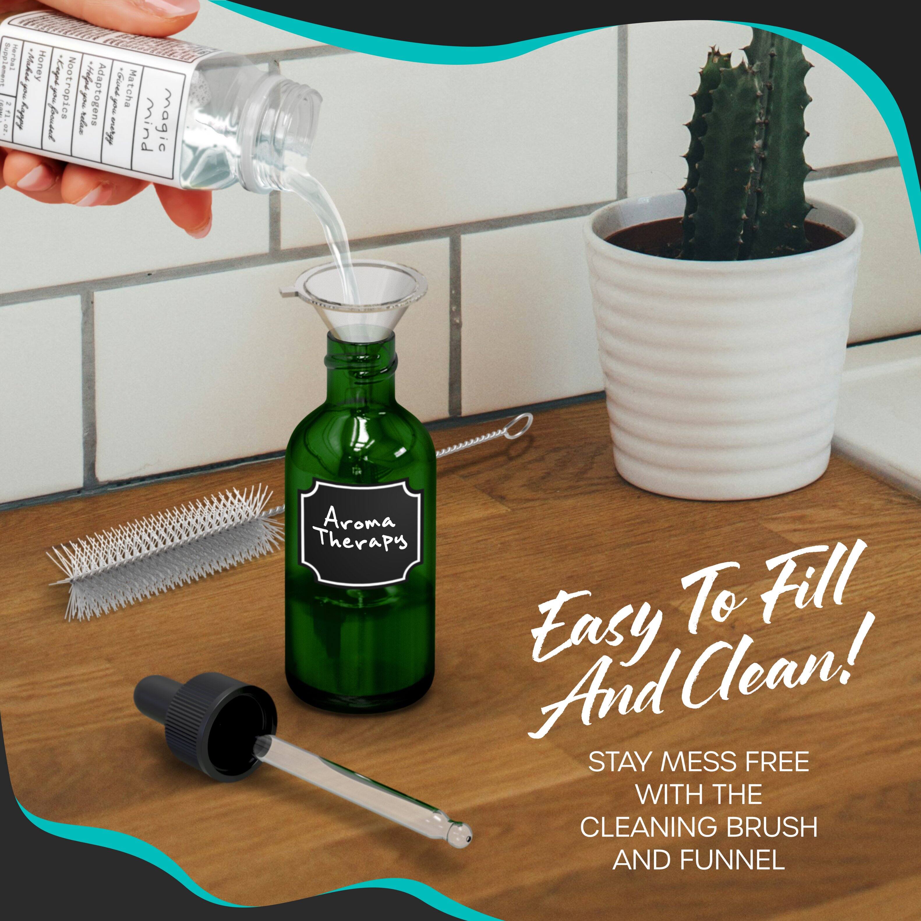 Easy To Fill And Clean!

Stay Mess Free With The Cleaning Brush And Funnel

Aroma Therapy
