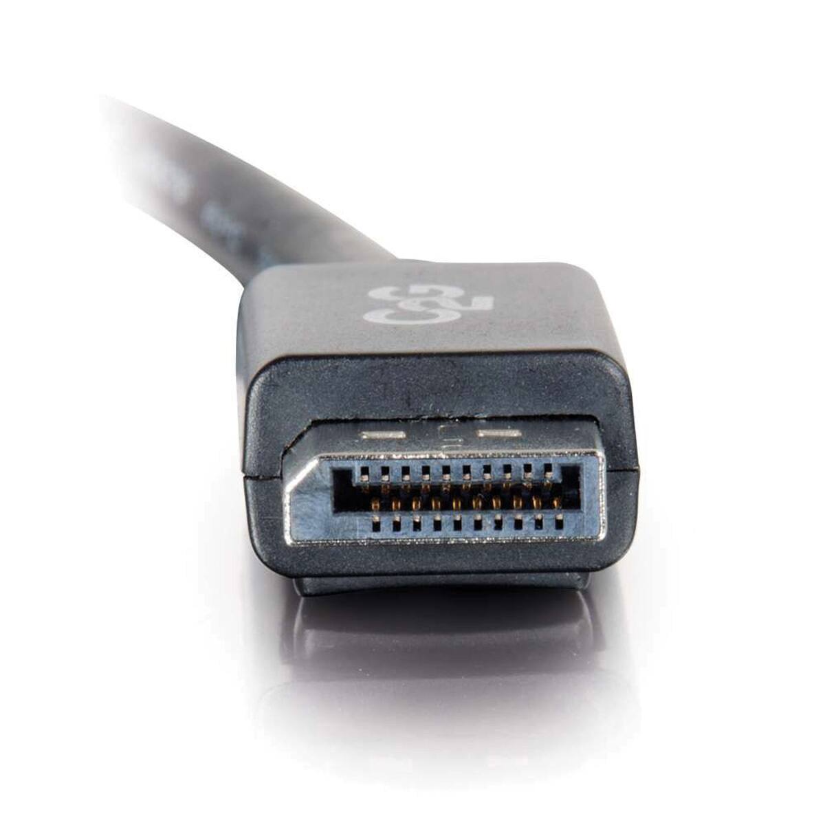 Alt View 2. C2G - C2G 6ft DisplayPort Male to Single Link DVI-D Male Adapter Cable - Black - Black.