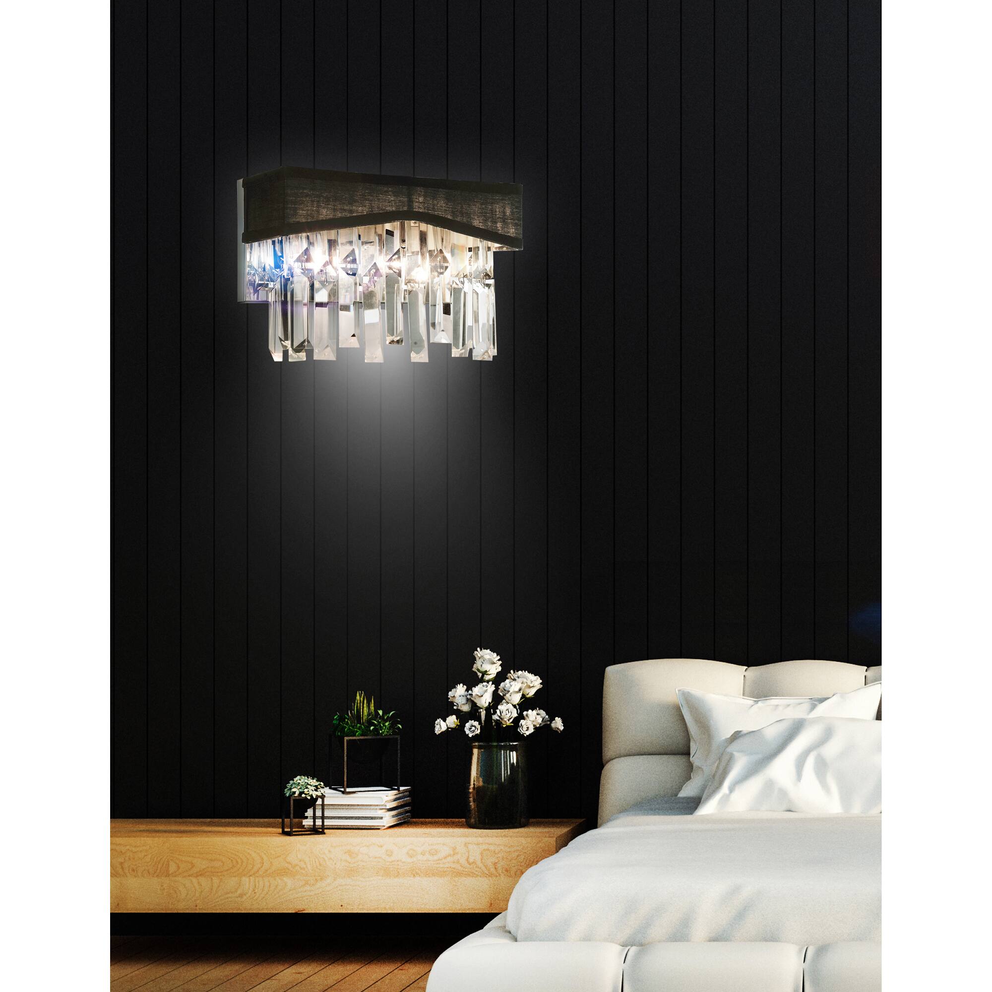 Alt View 2. CWI Lighting - Havely 2 Light Wall Sconce With Chrome Finish - Chrome.