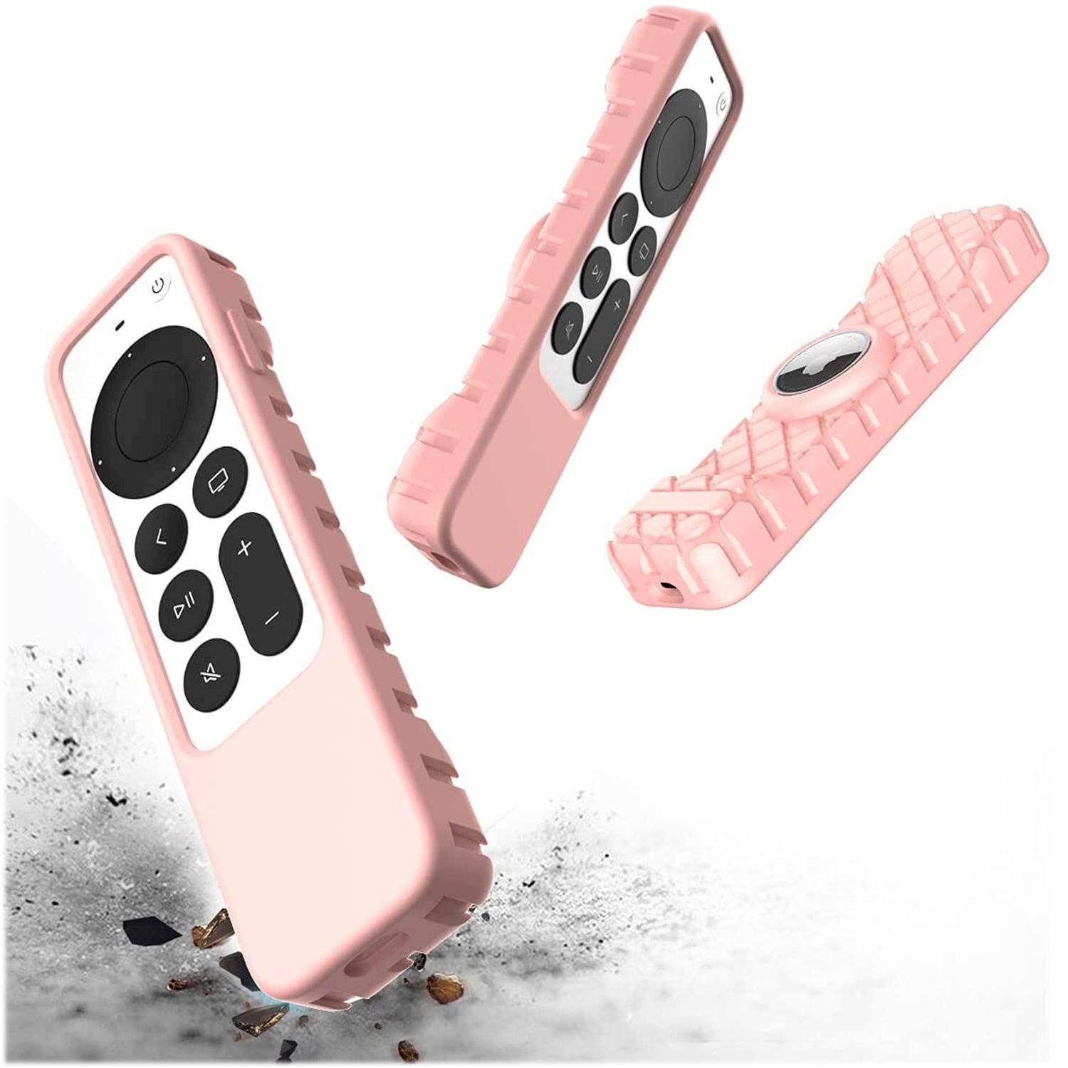 Alt View 14. SaharaCase - Apple TV 4K Remote Silicone Case for Apple AirTag - Pink.
