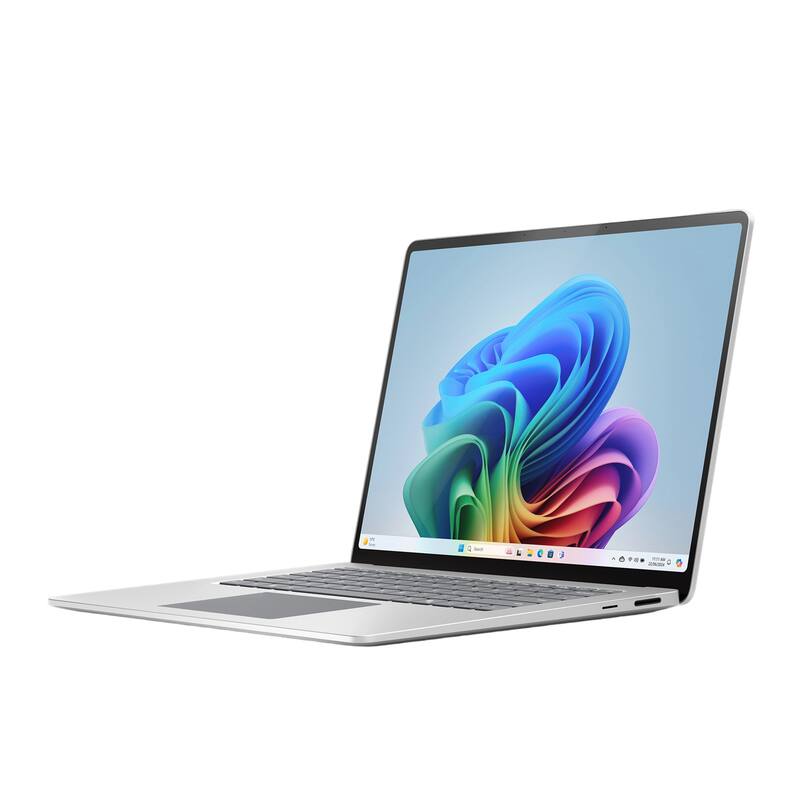 Alt View 8. Microsoft - Surface Laptop - 15" 2K Touchscreen - Snapdragon X Elite 2024- 16GB Memory - 512GB Storage (7th Ed) - Copilot+ PC - Platinum.