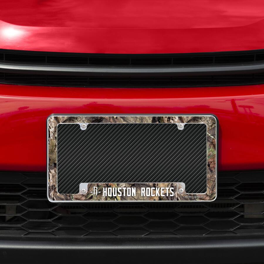 Houston Rockets License Plate Rico Industries Houston Rockets Chrome Metal License Plate Frame with ...