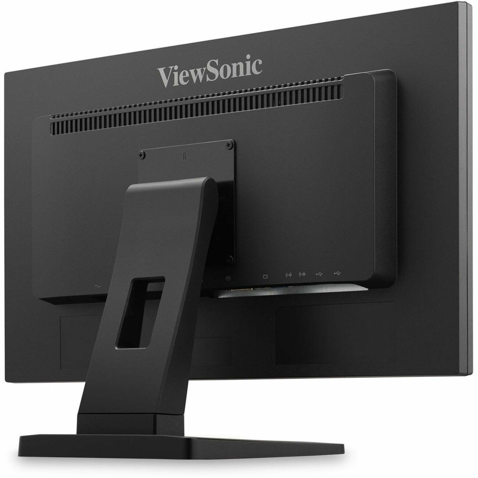Alt View 23. ViewSonic - TD2211 22" LCD FHD Touch-Screen Monitor (VGA, HDMI, DVI, USB) - Black.