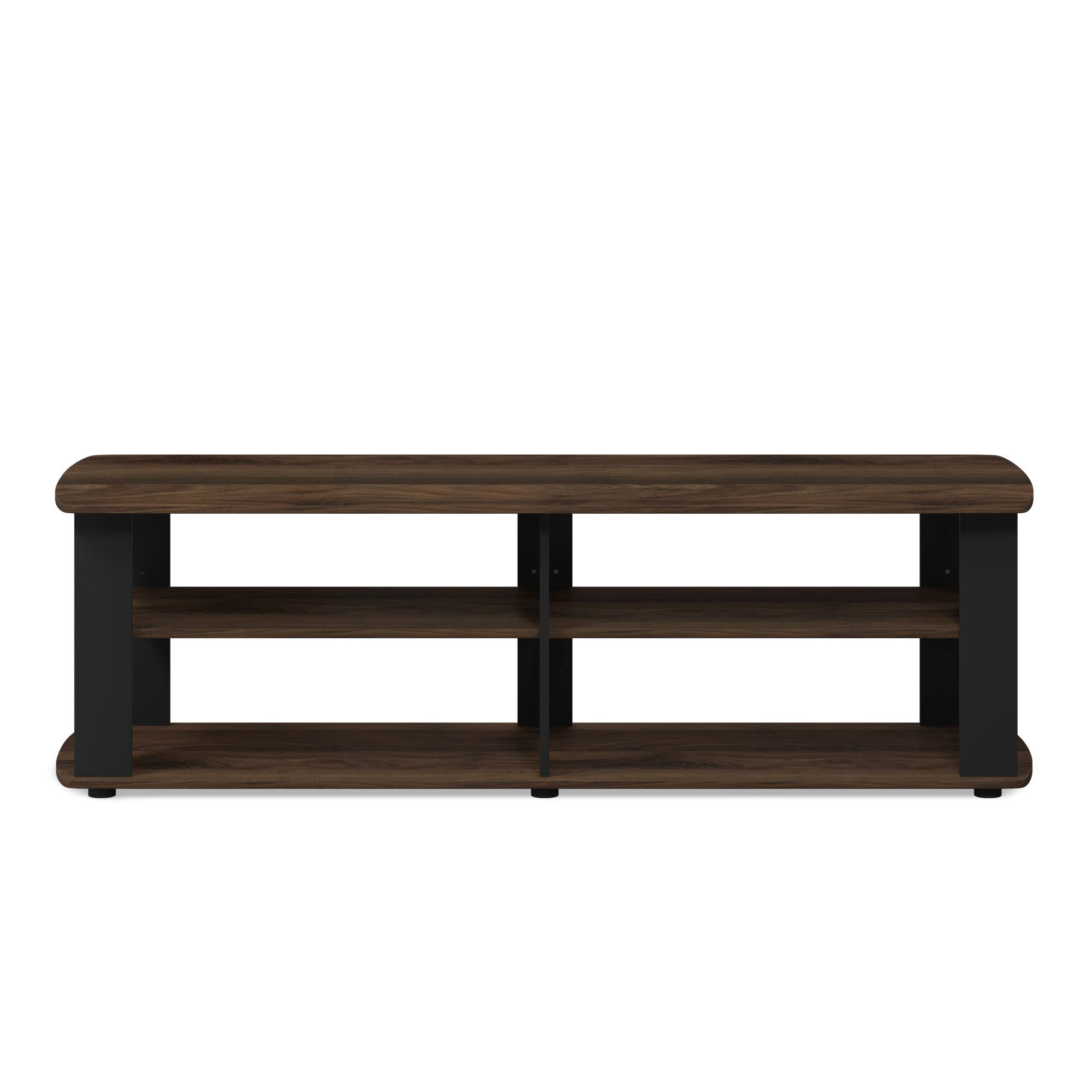 Alt View 2. Furinno - Nelly Entertainment Center TV Stand - Columbia Walnut/Black.