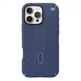 Speck - Presidio Perfect Clear ClickLock Case with MagSafe for Apple iPhone 16 Pro Max - Costal Blue