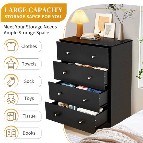 LARGE CAPACITY STORAGE SPACE FOR YOU  
Meet Your Storage Needs  
Ample Storage Space  

- Clothes  
- Towels  
- Sock  
- Toys  
- Tissue  
- Books