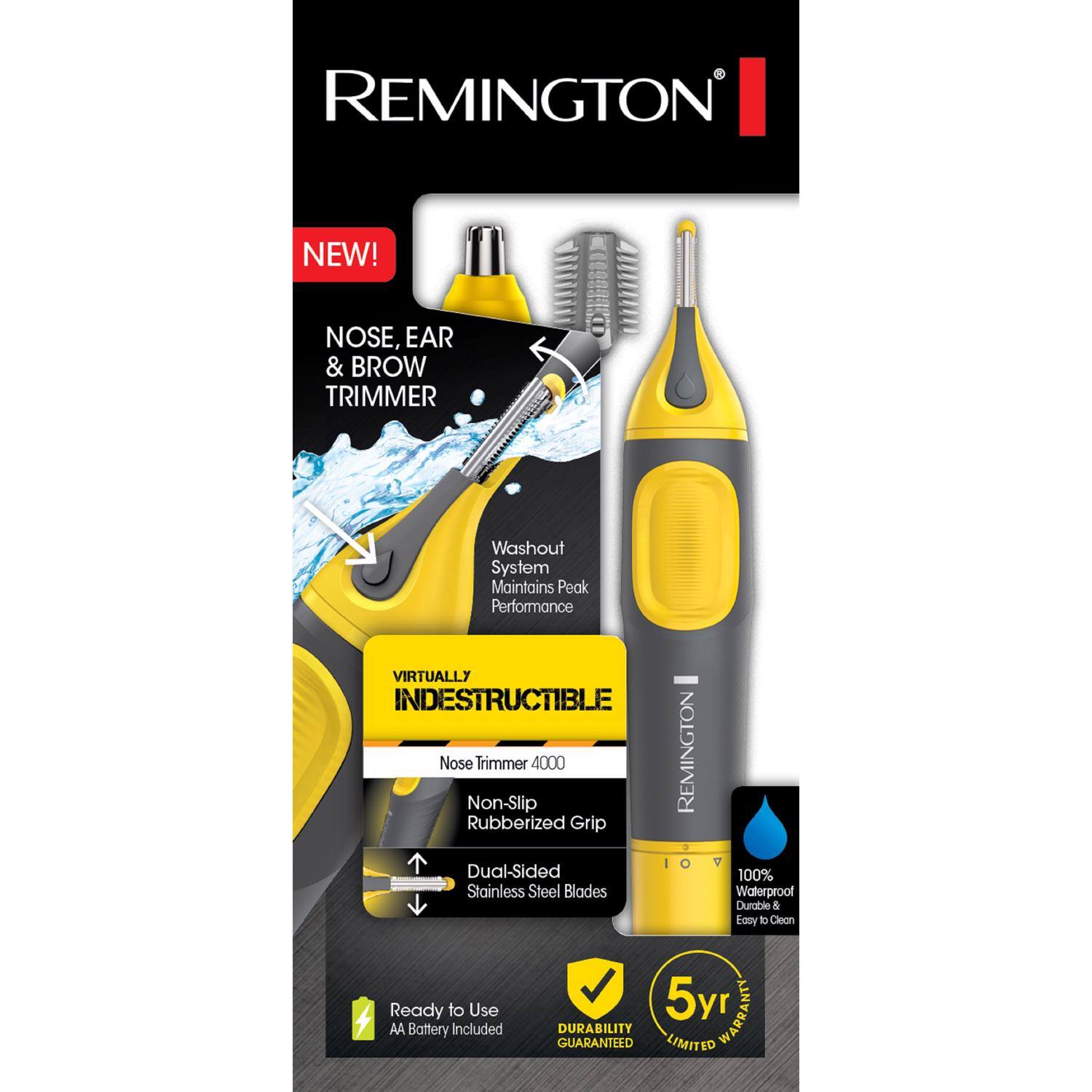Remington - Virtually Indestructible Nose and Ear Trimmer