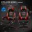 The text on the image reads: "GTPLAYER SERIES- LUCKRACER Large Size to meet different needs 144 20.07" 350 LBS LUCKRACER LUCKRACER 46.45" - 50.39" 17.32" 19.7" 20.1" 21.25" - 25.98"".
