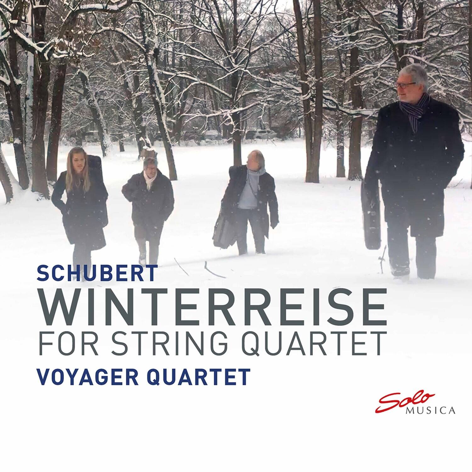 SCHUBERT  
WINTERREISE  
FOR STRING QUARTET  
VOYAGER QUARTET  

Solo MUSICA