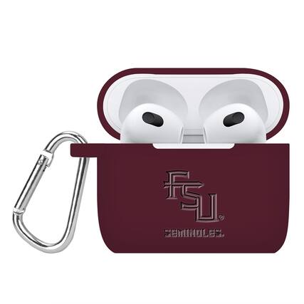 Front. Affinity Bands - Florida State Seminoles Debossed Silicone AirPods Gen Three Case Cover - No Size - Multicolor.