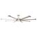 Alt View 5. Parrot Uncle - 72" Modern Silver LED Ceiling Fan with Remote Control and Aluminum Blades - Nickel.