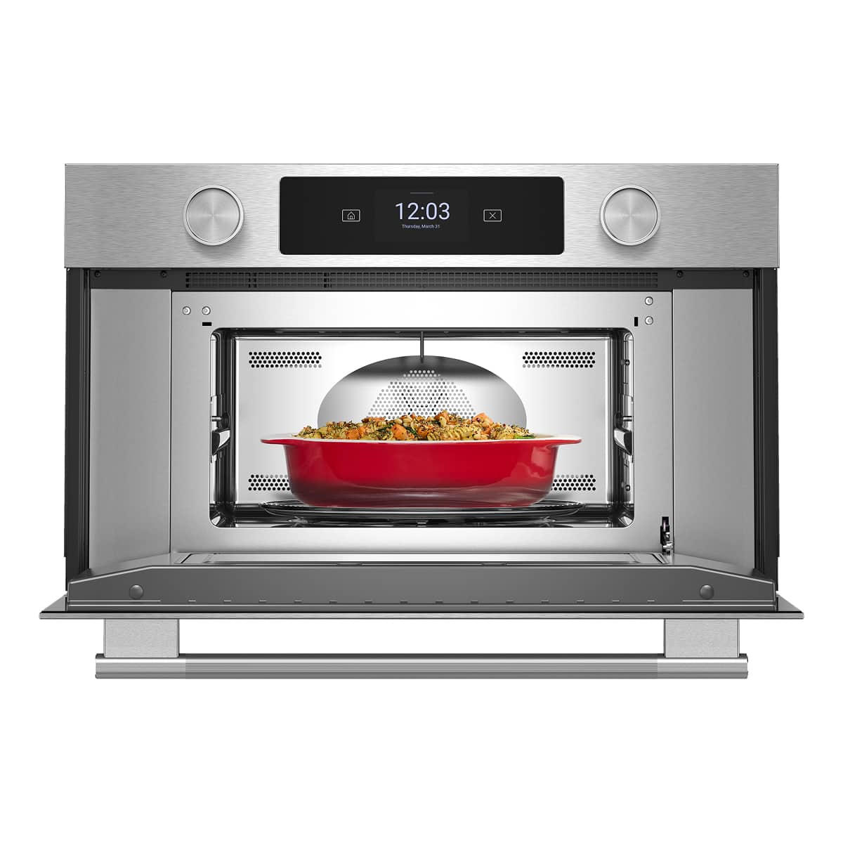 KitchenAid KitchenAid - 1.4 Cu. Ft. 30" Convection Built-In Smart Microwave with Sensor Cooking and Air Fry - Stainless Steel 1