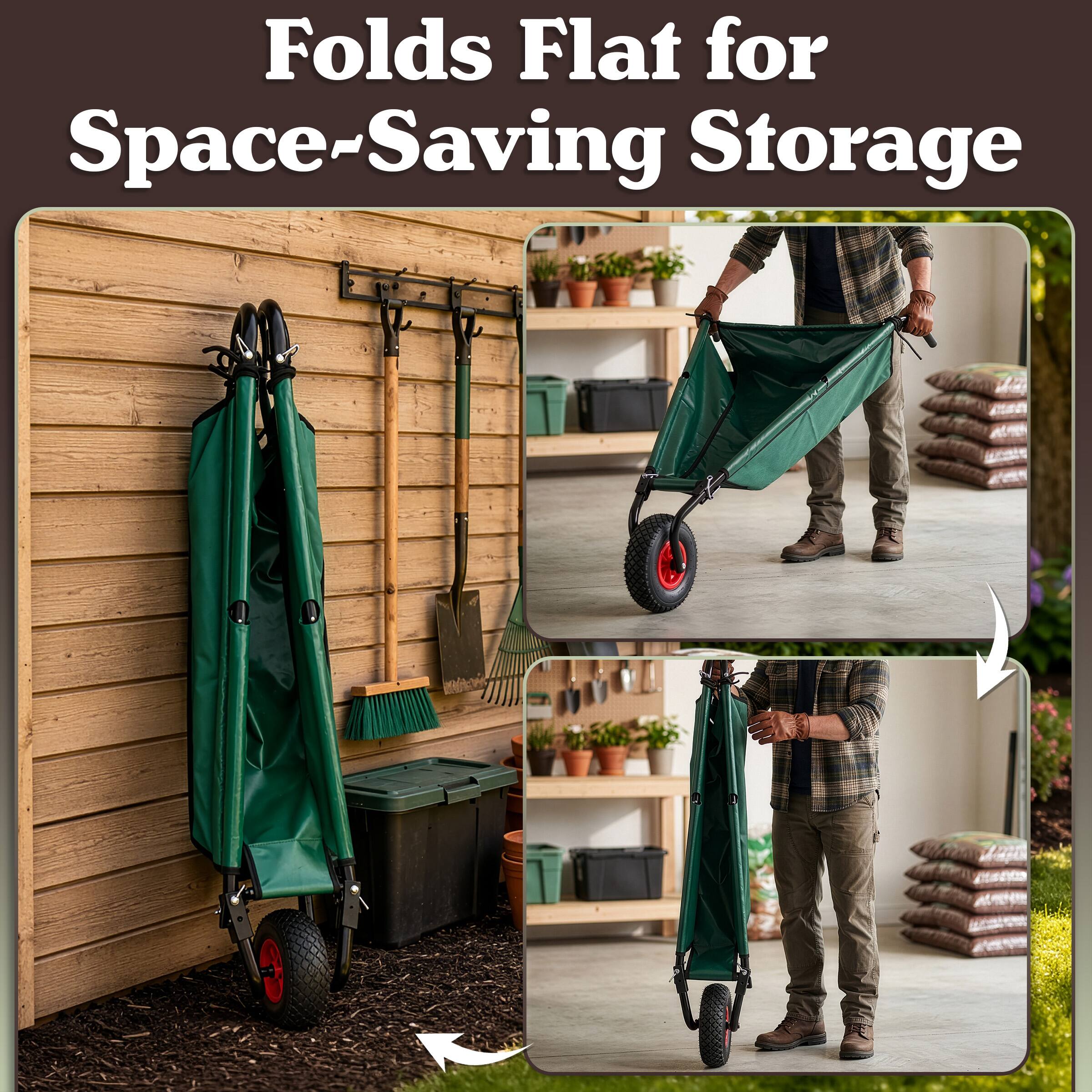 Folds Flat for Space-Saving Storage