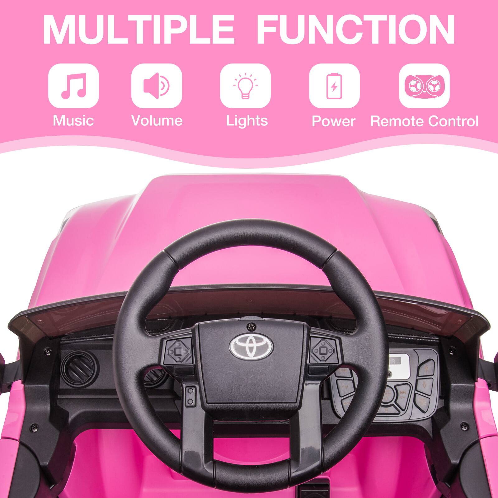 MULTIPLE FUNCTION

- Music
- Volume
- Lights
- Power
- Remote Control