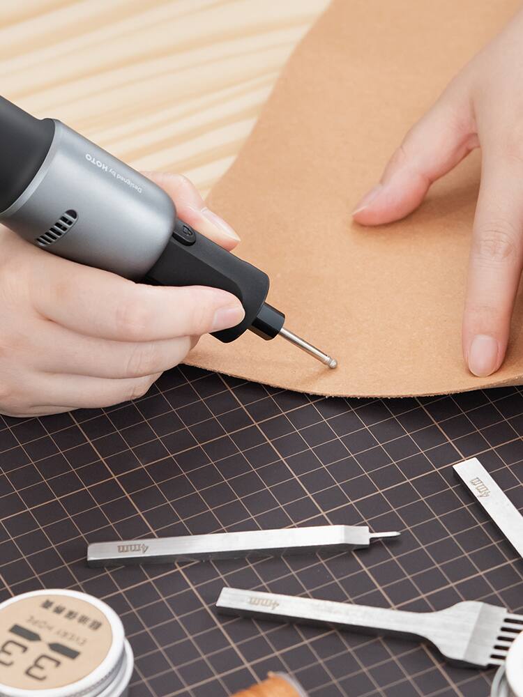 Alt View 13. HOTO - 35-in-1 Rotary Tool Kit, Cordless Mini Rotary Tool, 5 Speed 25000RPM, LED, USB-C Charging Base, Nail Grinder, Shield - Black.