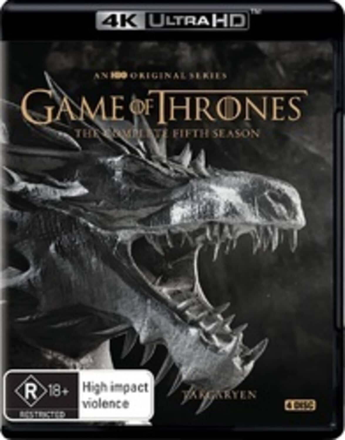 Game of Thrones: The Complete Fourth Season 4K Blu Ray [4K Ultra
