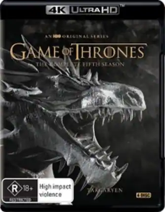 Front. Game of Thrones: The Complete Fifth Season - 4K Blu-Ray.