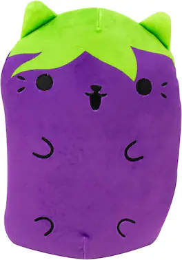 License 2 Play - Cats vs Pickles 8.6 Inch Plush | Eggplant - Purple