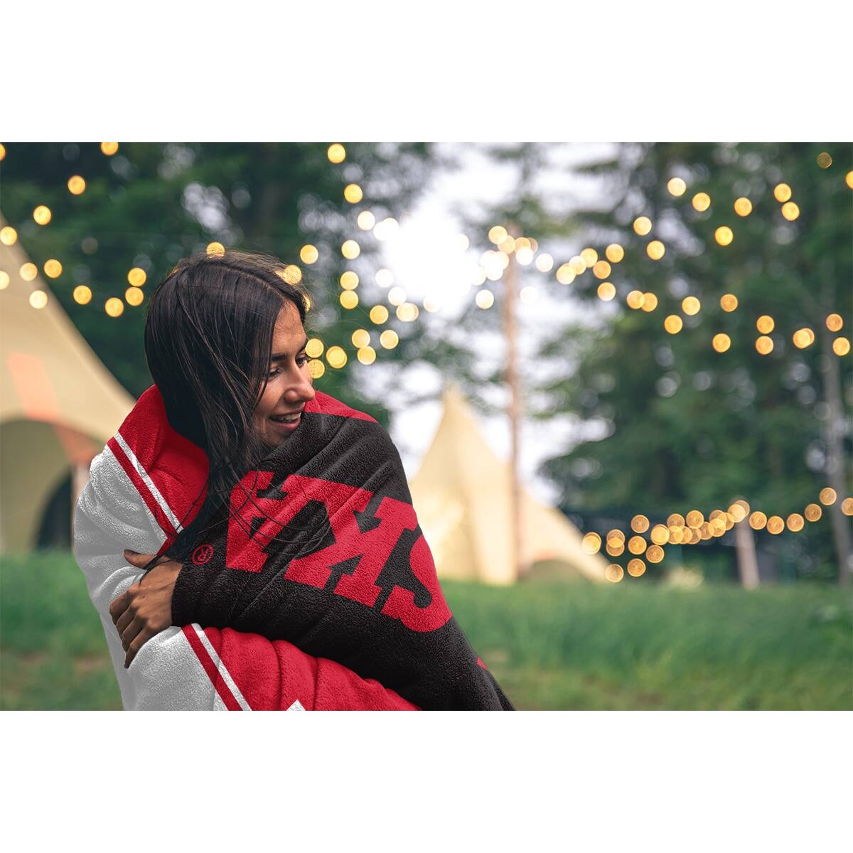 Alt View 1. Pegasus - Nebraska Huskers 50" x 60" Endzone Ultra Soft Throw Blanket - Multicolor.