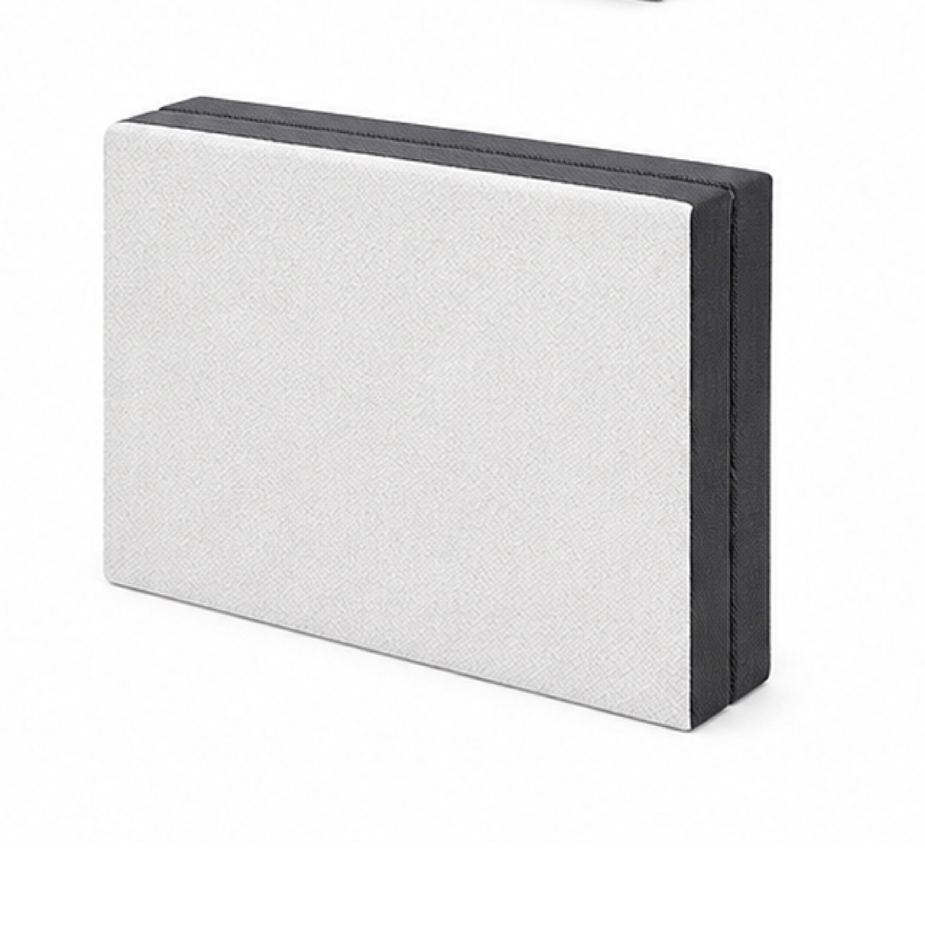 Back. Manhattan Lane - Lesa Queen Size Mattress Topper, Gel Infused Trifold Memory Foam - White, Gray.